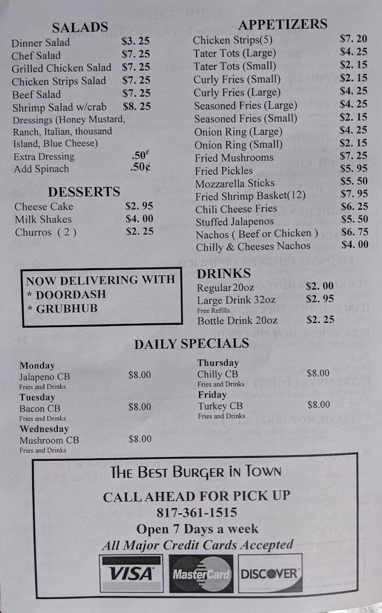 J's Restaurant Menu - Image 6